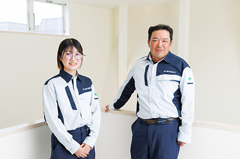 苦労を共にした女性技術者。現在は東北道の工事に携わる